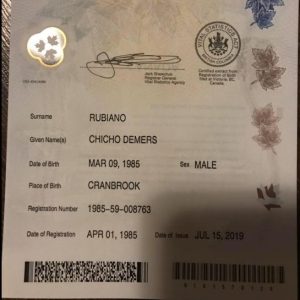 Buy Canadian Birth Certificate