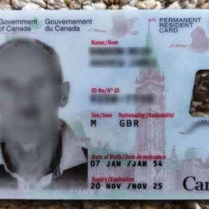 Canadian Permanent Residence Permit