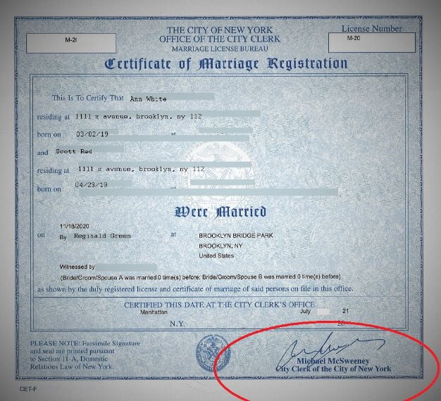Buy Marriage Certificate Online