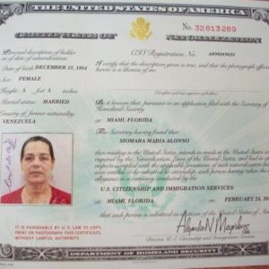 Buy Naturalization Certificate Online