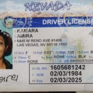 Buy Nevada Driver’s License and ID Card