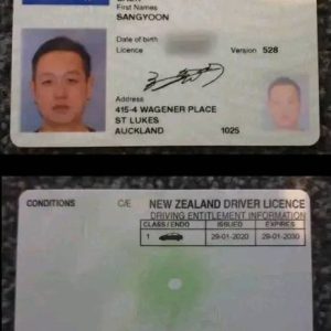 New Zealand Driver's License