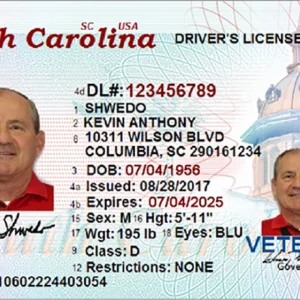 Buy South Carolina Driver’s License and ID Card